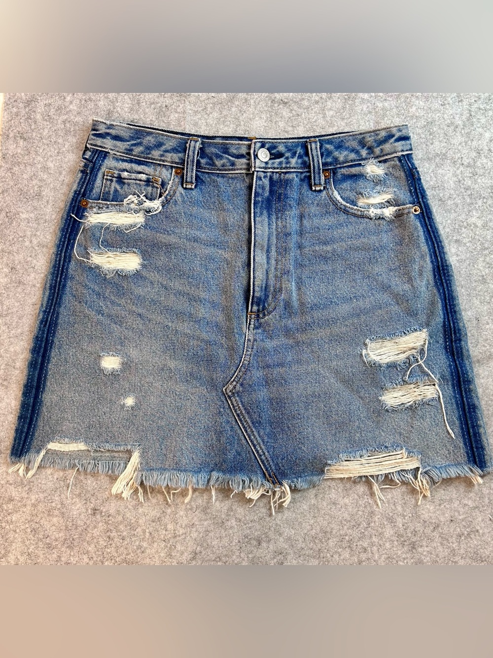 Abercrombie & Fitch Women’s A Line Distressed 20E Vintage Skirt Size 29/8